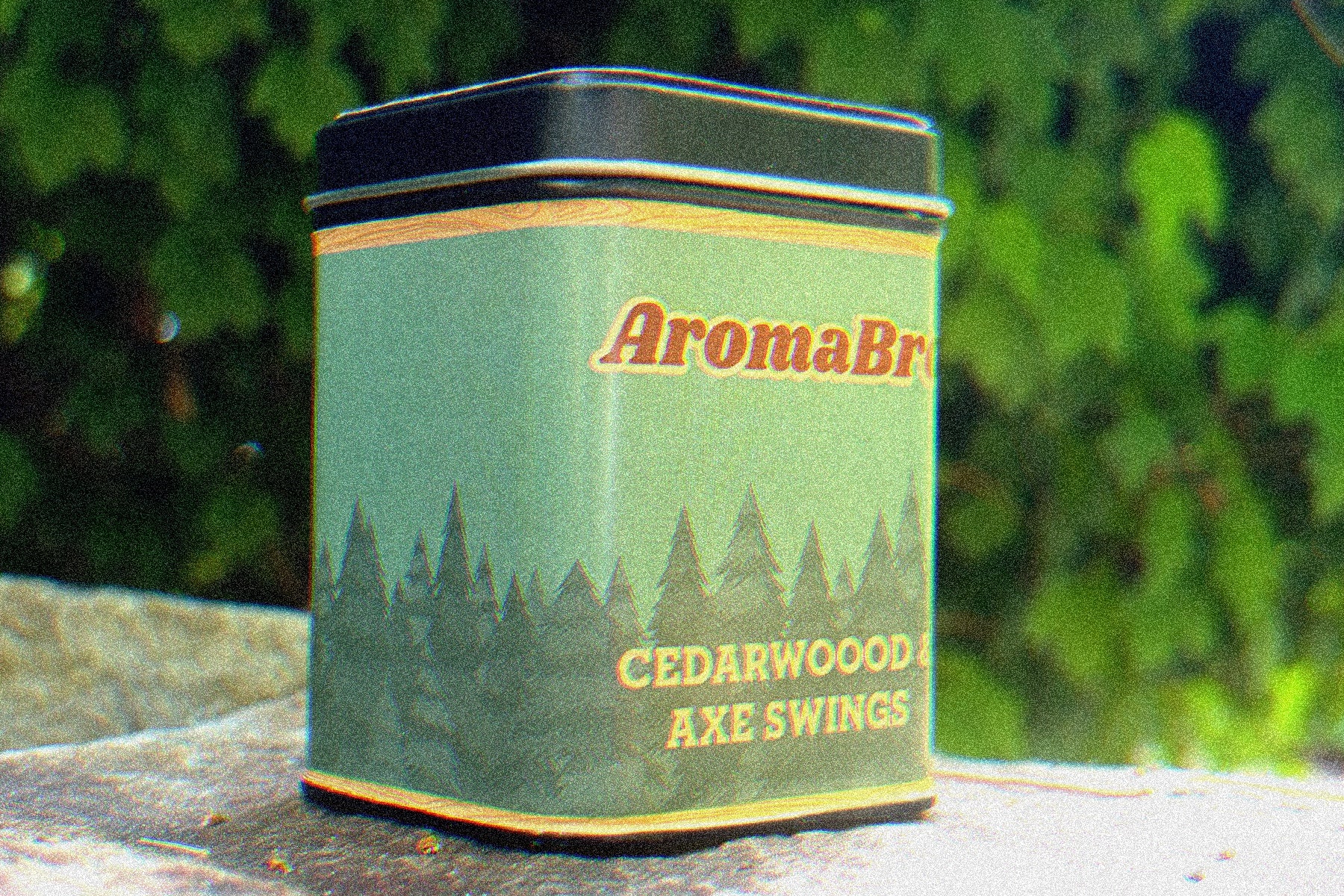 AromaBro Lumberjack Forrest Scented Candle - Wooden Wick