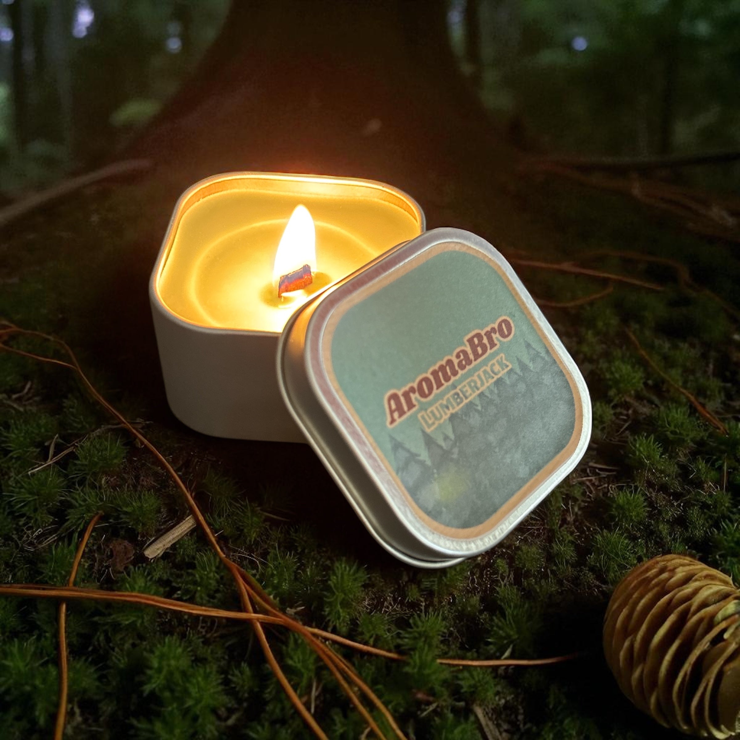 AromaBro Lumberjack Forrest Scented Candle (4oz)