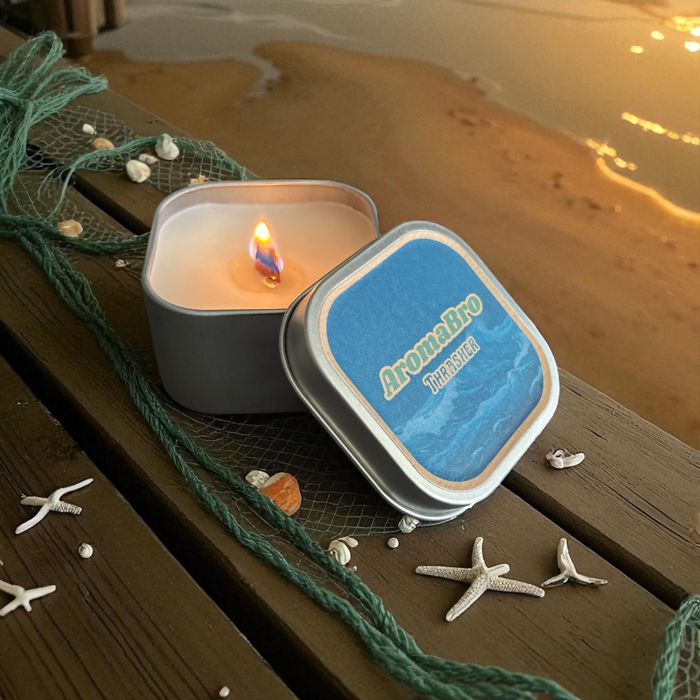 AromaBro Thrasher Beach Scented Candle (4oz)